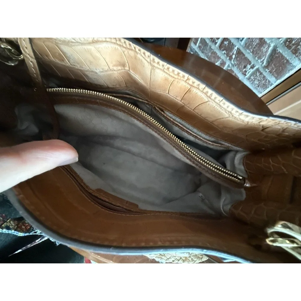 MICHAEL‎ MICHAEL KORS DILLON EW SATCHEL Embossed leather BAG